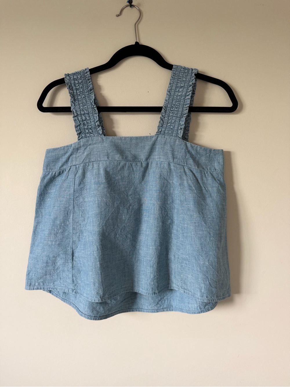 ana a new approach Chambray Smocked Tank Top Size XS